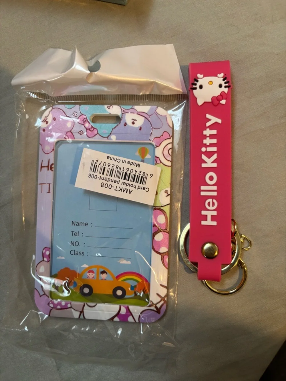 Hello Kitty Plush & Accessory Gift Set - Makeup palette, plush bag charm, & more